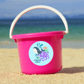 Underwater Friends Party Child Birthday Ronde Sticker