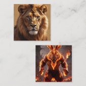 Underwater Harmony: Zee Turtle Family Adventures Vierkante Visitekaartje (Voorkant / Achterkant)