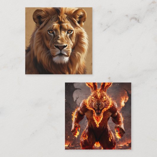 Underwater Harmony: Zee Turtle Family Adventures Vierkante Visitekaartje (Voorkant / Achterkant)