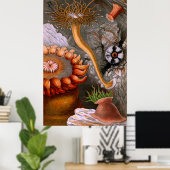 Underwater Life Four Of Ten Poster (Thuiskantoor)