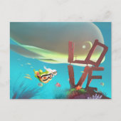 Underwater Love Aankondigingskaart (Voorkant)