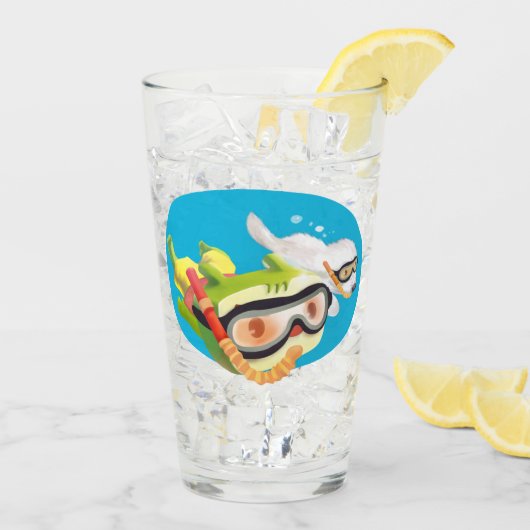 Underwater Love Glas (Achterkant ijs)