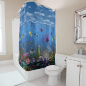 Underwater Love Shower Curtain Douchegordijn (In situ)