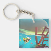 Underwater Love Sleutelhanger (voorkant)