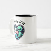 Underwater Love Tweekleurige Koffiemok (Voorkant links)