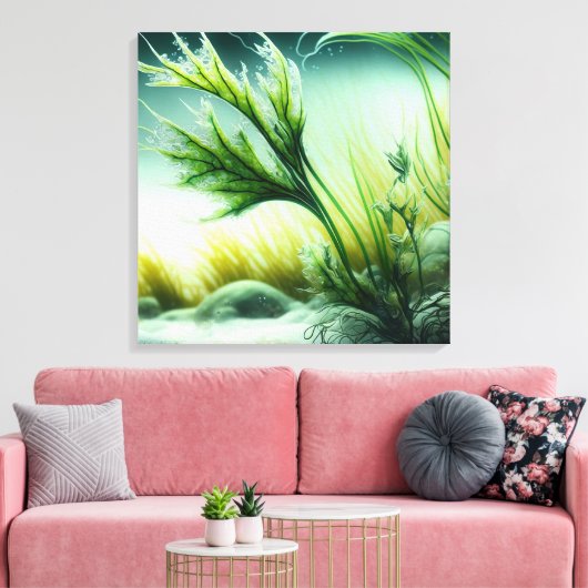 Underwater Majesty Canvas Afdruk (Insitu (Woonkamer))