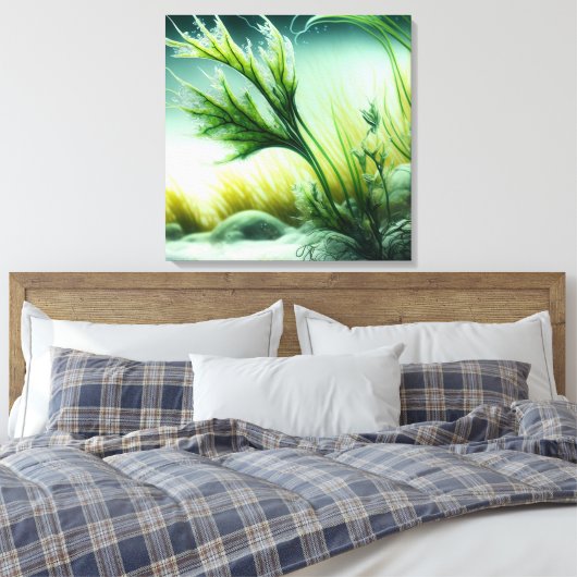 Underwater Majesty Canvas Afdruk (Insitu (Slaapkamer))