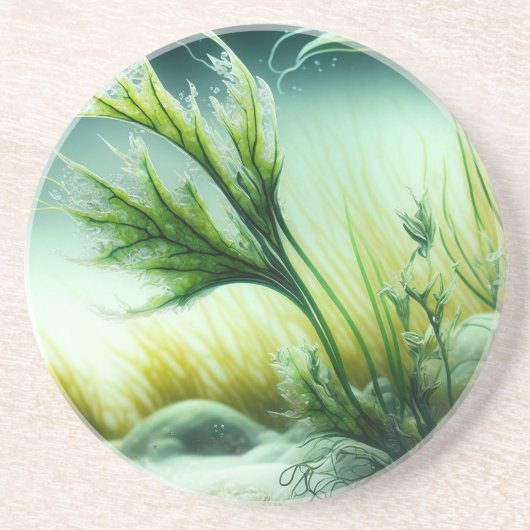 Underwater Majesty Zandsteen Onderzetter (Voorkant)