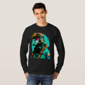 Underwater Photographer Pop Style Scuba Diver Dad T-shirt (Voorkant volledig)