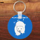 Underwater Polar Bear Sleutelhanger (Voorkant)