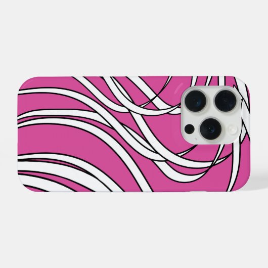 Underwater seaweed in pink  iPhone hoesje (Achterkant horizontaal)