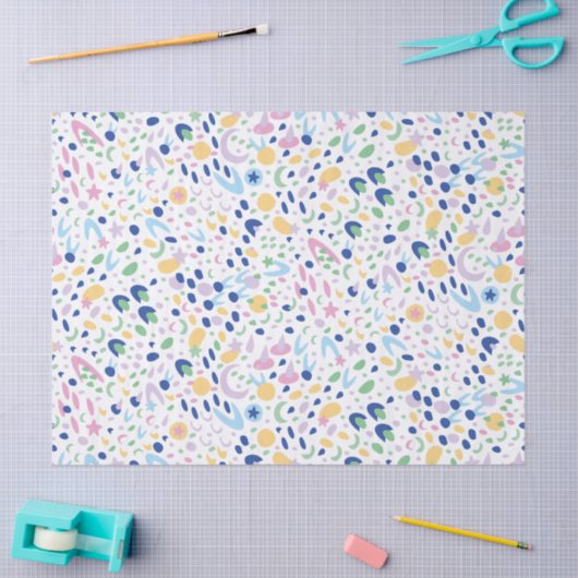 Underwater space. tissuepapier (Craft)