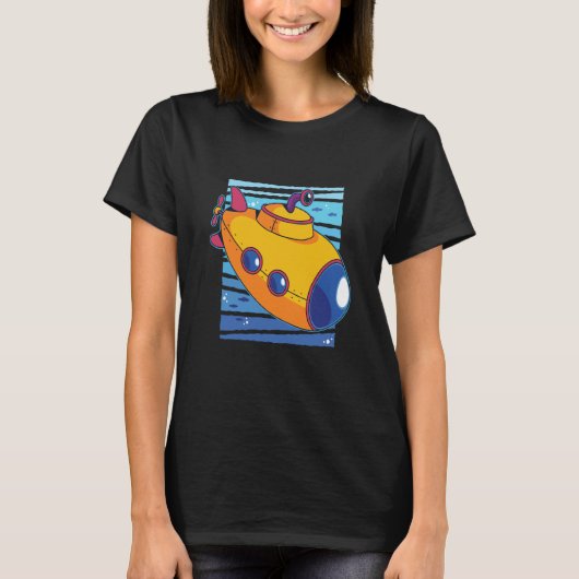 Underwater submarine sea t-shirt (Voorkant)