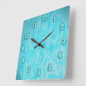 Underwater Time Vierkante Klok (Hoek)