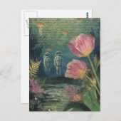 Underwater Tulip Explorers Collage Briefkaart (Voorkant / Achterkant)