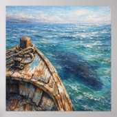 Underwater Visitor - Pastel Painting Style Art Poster (Voorkant)