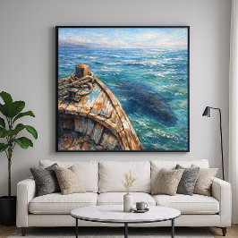 Underwater Visitor - Pastel Painting Style Art Poster
