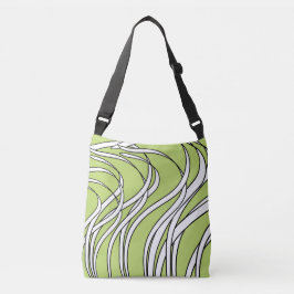 Underwater  Wave lime green Crossbody Tas