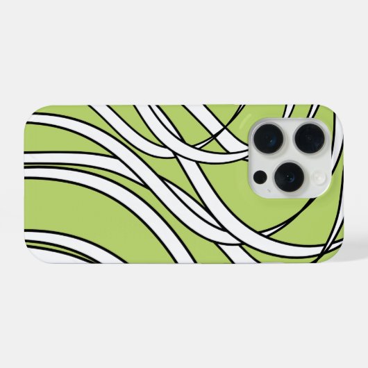 Underwater Wave lime green iPhone Hoesje (Achterkant horizontaal)