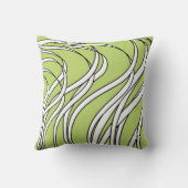 Underwater  Wave lime green Kussen (Achterkant)