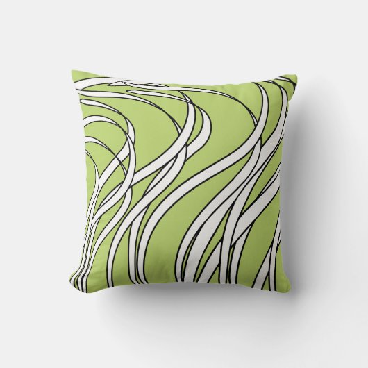 Underwater  Wave lime green Kussen (Voorkant)
