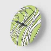 Underwater  Wave lime green Ronde Klok (Hoek)