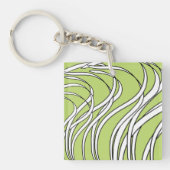 Underwater  Wave lime green Sleutelhanger (voorkant)