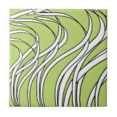 Underwater Wave lime green Tegeltje (Voorkant)