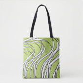Underwater  Wave lime green Tote Bag (Voorkant)