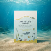 Underwater World Birthday Uitnodiging voor kindere