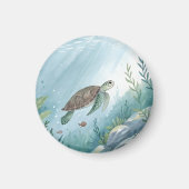 Underwater world with turtle magneet (Voorkant)