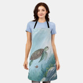 Underwater world with turtle schort (Gedragen)