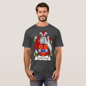 Underwood Coat of Arms  Family Crest T-shirt (Voorkant volledig)