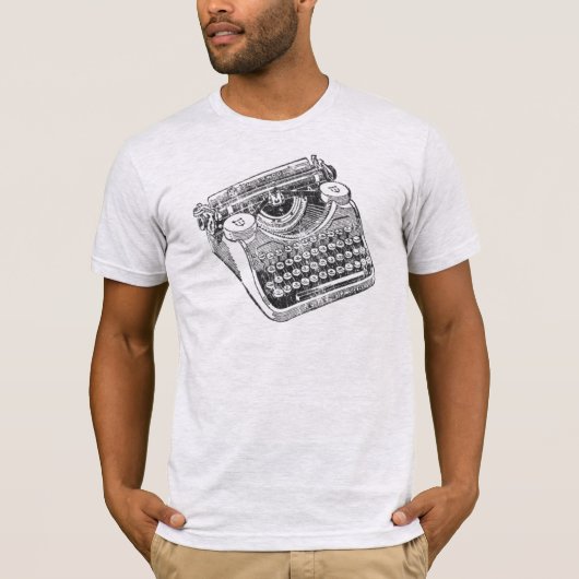 Underwood Distressed typemachine T-shirt (Voorkant)