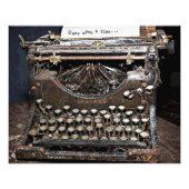 Underwood, oude schrijfmachine foto afdruk (Voorkant)