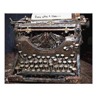 Underwood, oude schrijfmachine foto afdruk