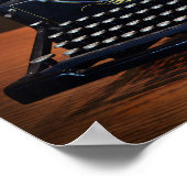 Underwood schrijfmachine en Whisky Poster (Hoek)