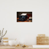 Underwood schrijfmachine en Whisky Poster (Keuken)
