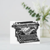 Underwood Typewriter Briefkaart (Staand voorkant)