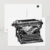 Underwood Typewriter Briefkaart (Voorkant / Achterkant)