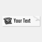 Underwood Typewriter Bumpersticker (Voorkant)