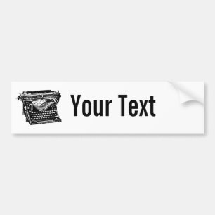 Underwood Typewriter Bumpersticker