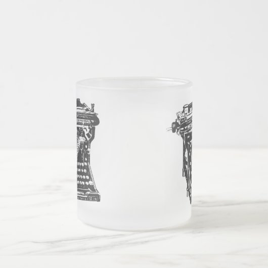 Underwood Typewriter Matglas Koffiemok (Center)