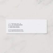 Underwood Typewriter Mini Visitekaartje (Achterkant)