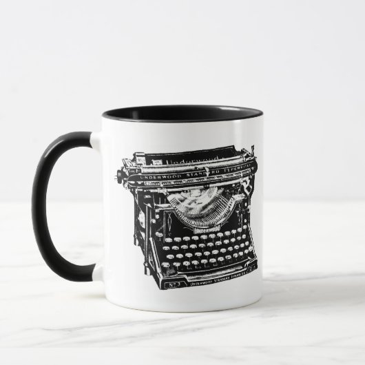 Underwood Typewriter Mok (Links)