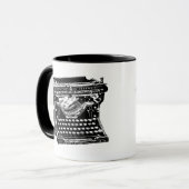 Underwood Typewriter Mok (Voorkant links)