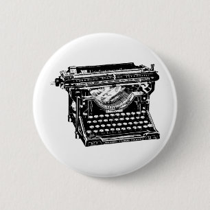 Underwood Typewriter Ronde Button 5,7 Cm