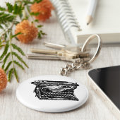 Underwood Typewriter Sleutelhanger (Zijkant)