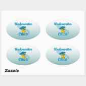 Underwriter Chick #3.png Ovale Sticker (Vel)