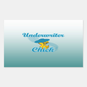 Underwriter Chick #3.png Rechthoekige Sticker